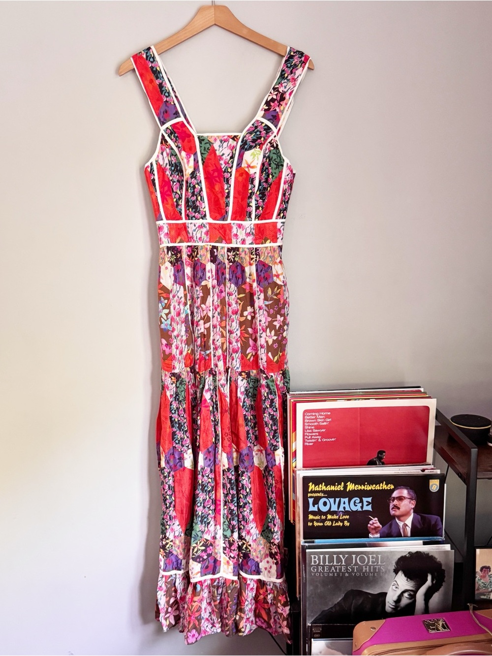 Anthropologie Square neck Maxi dress